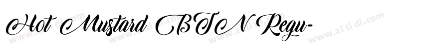 Hot Mustard BTN Regu字体转换